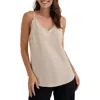 Bella Dahl Frayed Edge Camisole In Gray