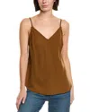Bella Dahl Frayed Edge V-neck Camisole In Gold