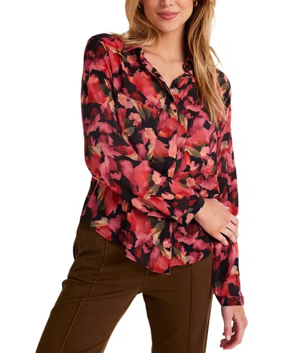 Bella Dahl Full Button Down Hipster Shirt In Multi