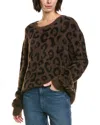 Bella Dahl Fuzzy Eyelash Sweater In Brown