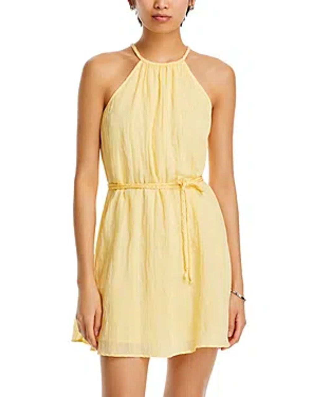 bella dahl halter dress Cut Out Back Midi Halter Dress | Sunwashed Check | XS