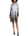 Bella Dahl Gathered Midi Dress In Gray