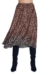 Bella Dahl Gathered Midi Skirt In Brown
