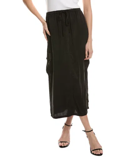 Bella Dahl Goldie Bellow Pocket Cargo Skirt In Black