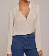 Bella Dahl Half Placket Pullover In Multi