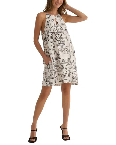 Bella Dahl Halter Keyhole Mini Dress In Neutral