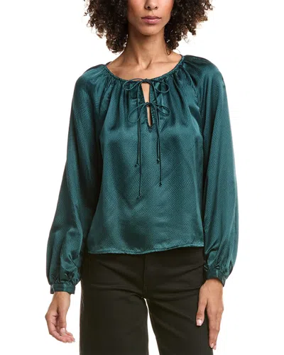 BELLA DAHL HAMMERED SATIN BLOUSE