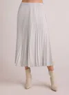 Bella Dahl Hand Pleated Midi Skirt In Metallic Opal In Multi
