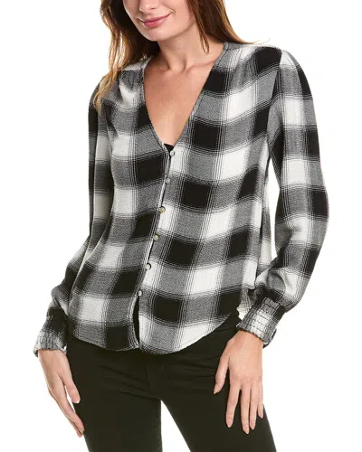 Bella Dahl Henley Shirt In Blue