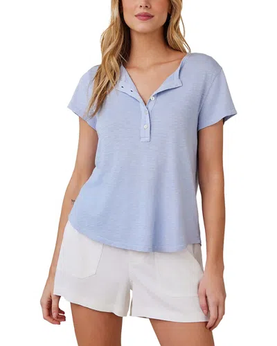 Bella Dahl Henley T-shirt In Blue