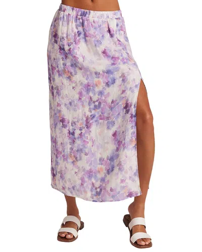 Bella Dahl High Waist Linen Maxi Skirt In Purple