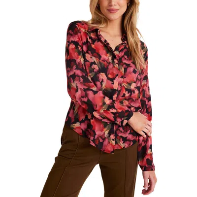 Bella Dahl Hipster Button Front Shirt In Multi