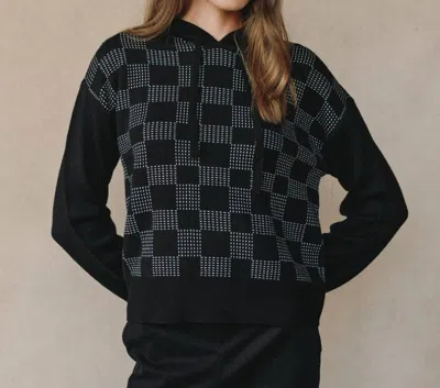 Bella Dahl Hooded Sweater In Black