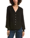 Bella Dahl Jacquard Button-up Shirt In Black