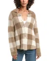 Bella Dahl Knitted Fuzzy Shacket In Brown