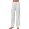 Bella Dahl Blakely Stripe Cotton Blend Wide Leg Ankle Pants In White