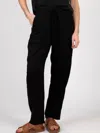 Bella Dahl Ladder Trim Trouser Pants In Black In Black