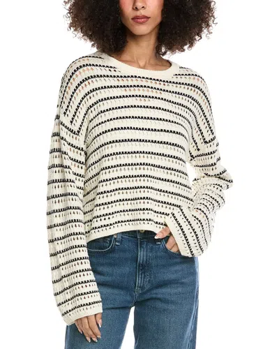 Bella Dahl Linen-blend Sweater In White