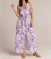 Bella Dahl Button Front Cami Dress In Iris Floral Print In Multi