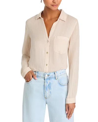 Bella Dahl Linen Button Pocket Shirt In Linen Sand