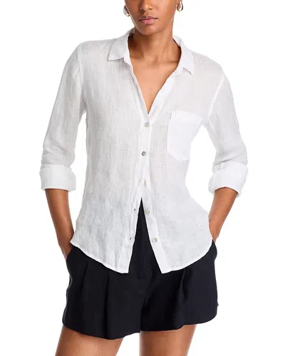 BELLA DAHL LINEN BUTTON POCKET SHIRT