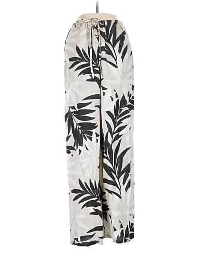 Pre-owned Bella Dahl Linen Pants In Ivory
