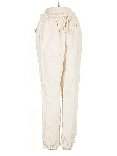 Pre-owned Bella Dahl Linen Pants In White