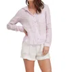 Bella Dahl Linen Pocket Button Down Shirt In Pale Purple In Multi
