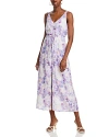 Bella Dahl Button Front Cami Dress In Iris Floral Print In Iris Floral