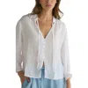Bella Dahl Linen Split Neck Button-up Shirt