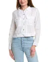 Bella Dahl Linen Utility Crop Jacket In White