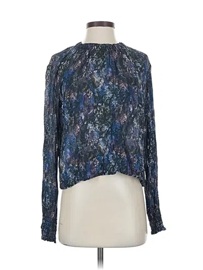 Pre-owned Bella Dahl Long Sleeve Blouse In Blue