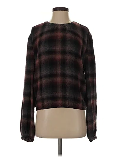 Pre-owned Bella Dahl Long Sleeve Blouse In Brown
