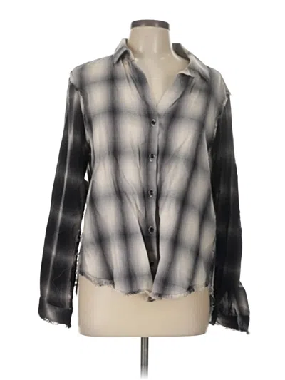 Pre-owned Bella Dahl Long Sleeve Blouse In Gray