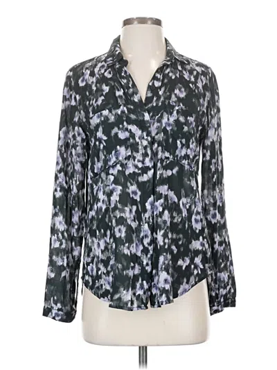 Pre-owned Bella Dahl Long Sleeve Blouse In Gray