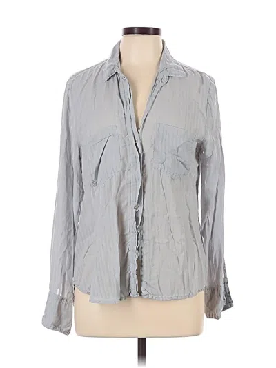 Pre-owned Bella Dahl Long Sleeve Blouse In Gray