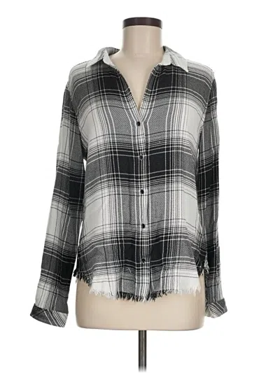 Pre-owned Bella Dahl Long Sleeve Blouse In Gray