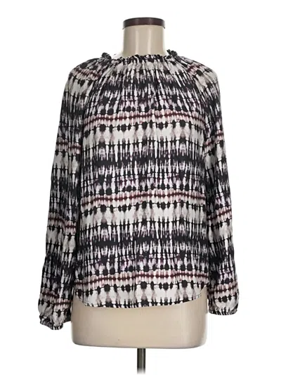 Pre-owned Bella Dahl Long Sleeve Blouse In Ivory