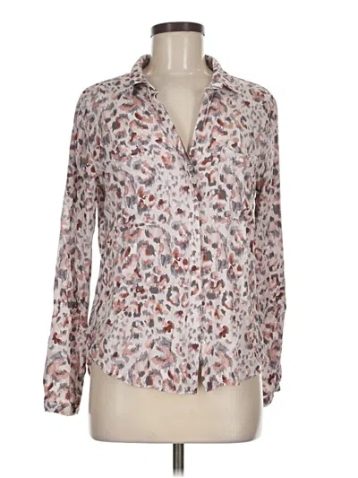 Pre-owned Bella Dahl Long Sleeve Blouse In Ivory