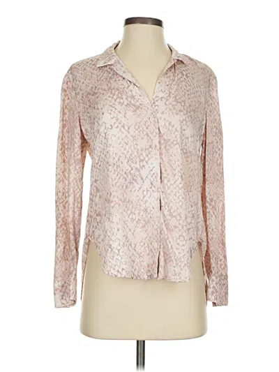 Pre-owned Bella Dahl Long Sleeve Blouse In Pink