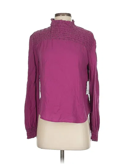 Pre-owned Bella Dahl Long Sleeve Blouse In Purple