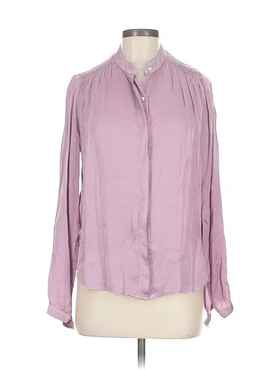 Pre-owned Bella Dahl Long Sleeve Blouse In Purple