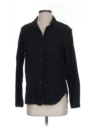 Pre-owned Bella Dahl Long Sleeve Button Down Shirt In Black