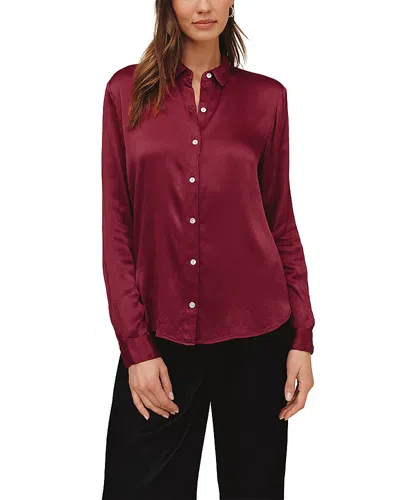 Bella Dahl Long Sleeve Button Front Shirt In Purple