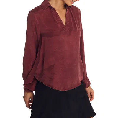Bella Dahl Long Sleeve Top In Brown