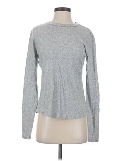 Pre-owned Bella Dahl Long Sleeve T-shirt In Gray