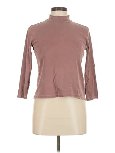 Pre-owned Bella Dahl Long Sleeve Turtleneck In Brown