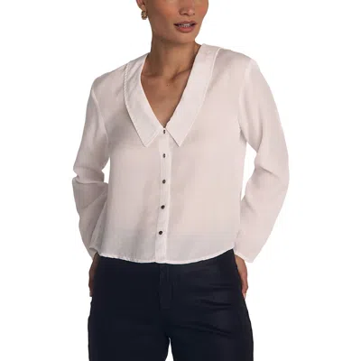 Bella Dahl Long Sleeve Woven Shirt In White