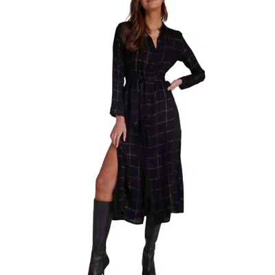 Bella Dahl Maxi Dress With Smocked Waist In Copper Shine In Multi