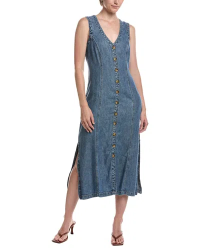 Bella Dahl Midi Dress In Blue